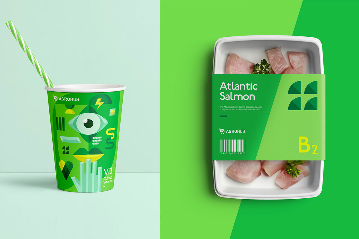 绿色有机食品包装设计,新鲜很重要