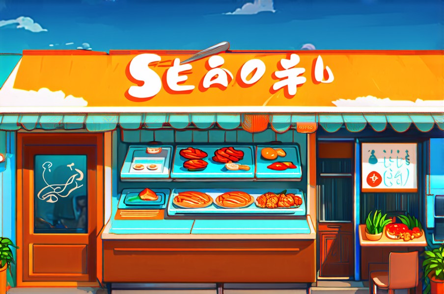 海鲜店插图