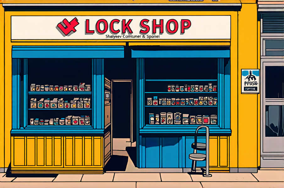锁具店插图
