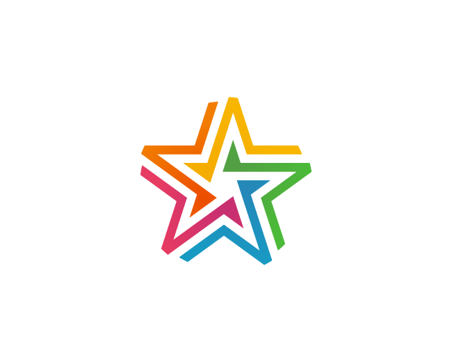 重叠星型LOGO