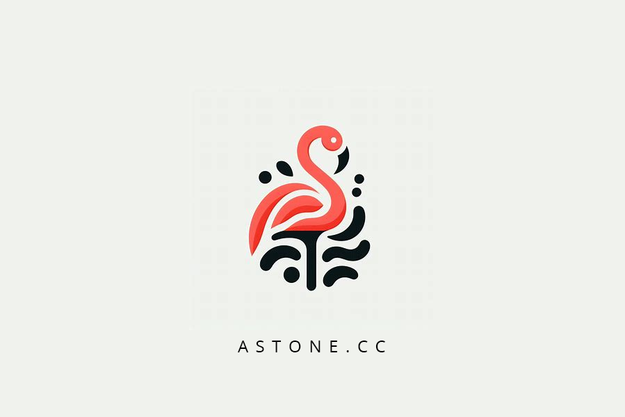 火烈鸟logo设计图